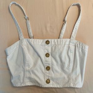 Abercrombie & Fitch White Size Small Top